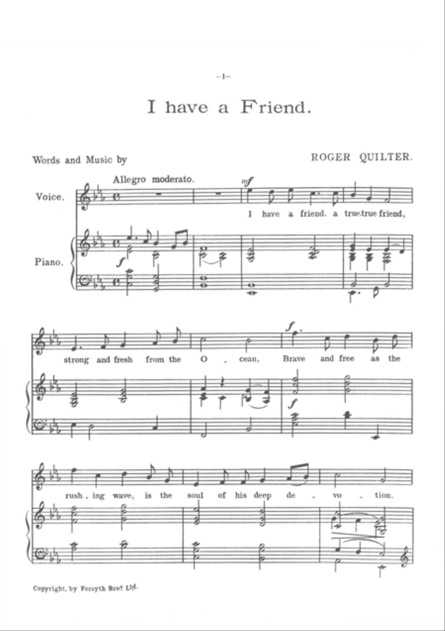 Four Songs of the Sea for High Voice Chamber Music scores gallery preview page 4