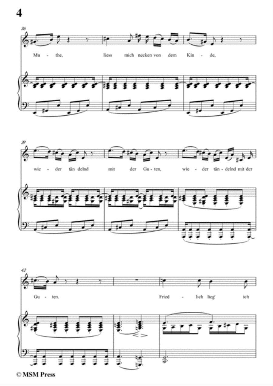 Schubert-Der Schiffer,in C Major,for Voice&Piano Voice scores gallery preview page 6