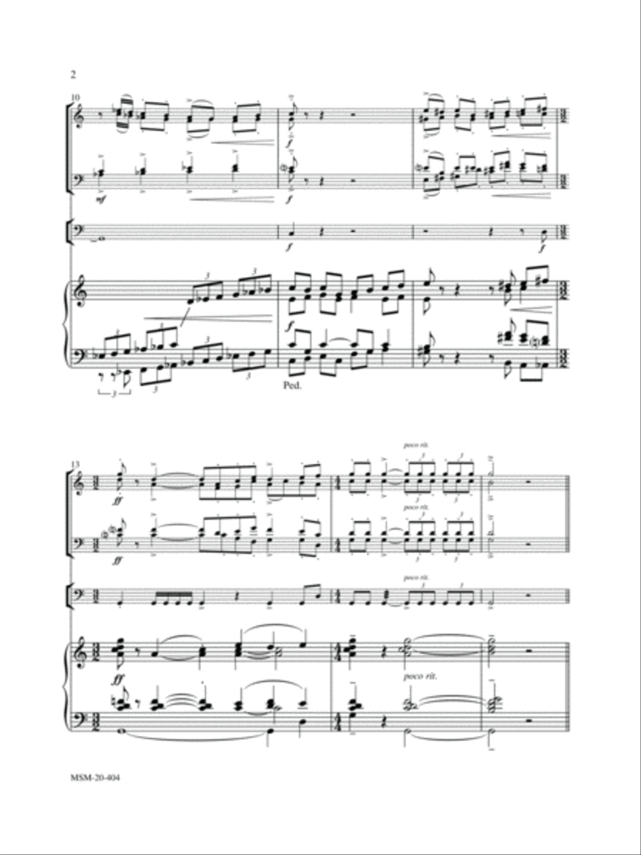 Jesus Christ Is Risen Today Choir scores gallery preview page 2