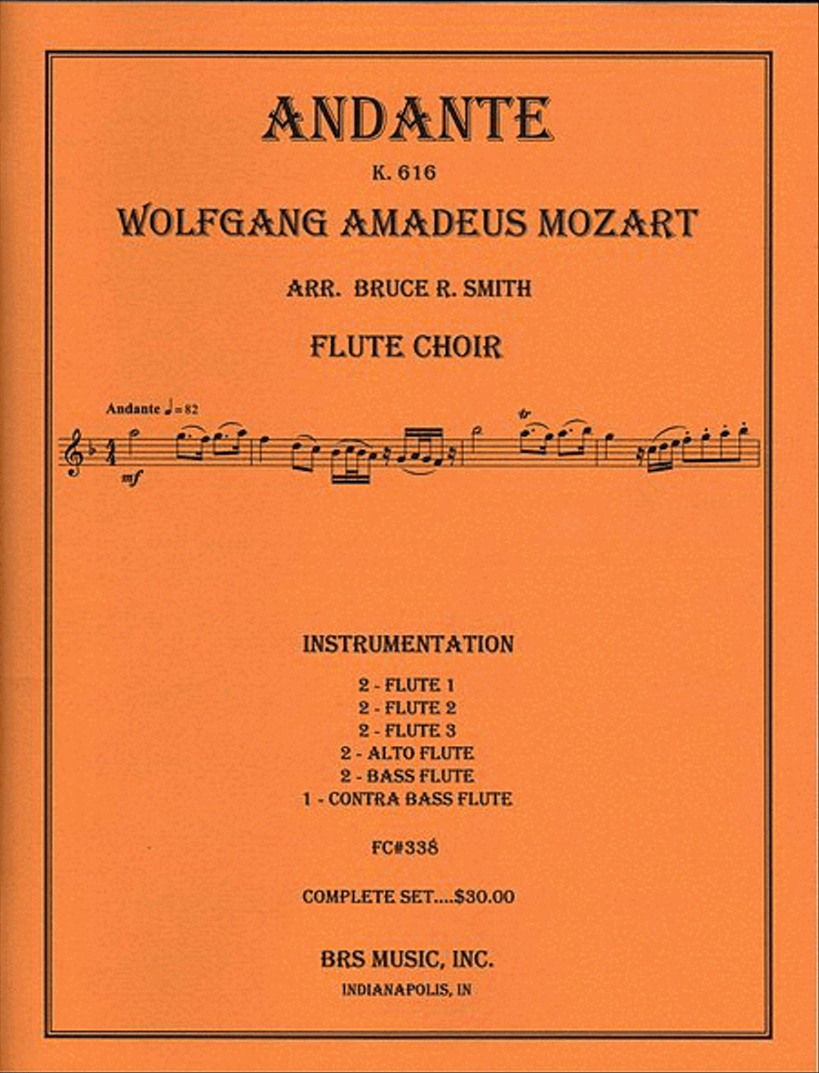 Andante, K. 616 Andante, K. 616 Flute Choir scores gallery preview page 1