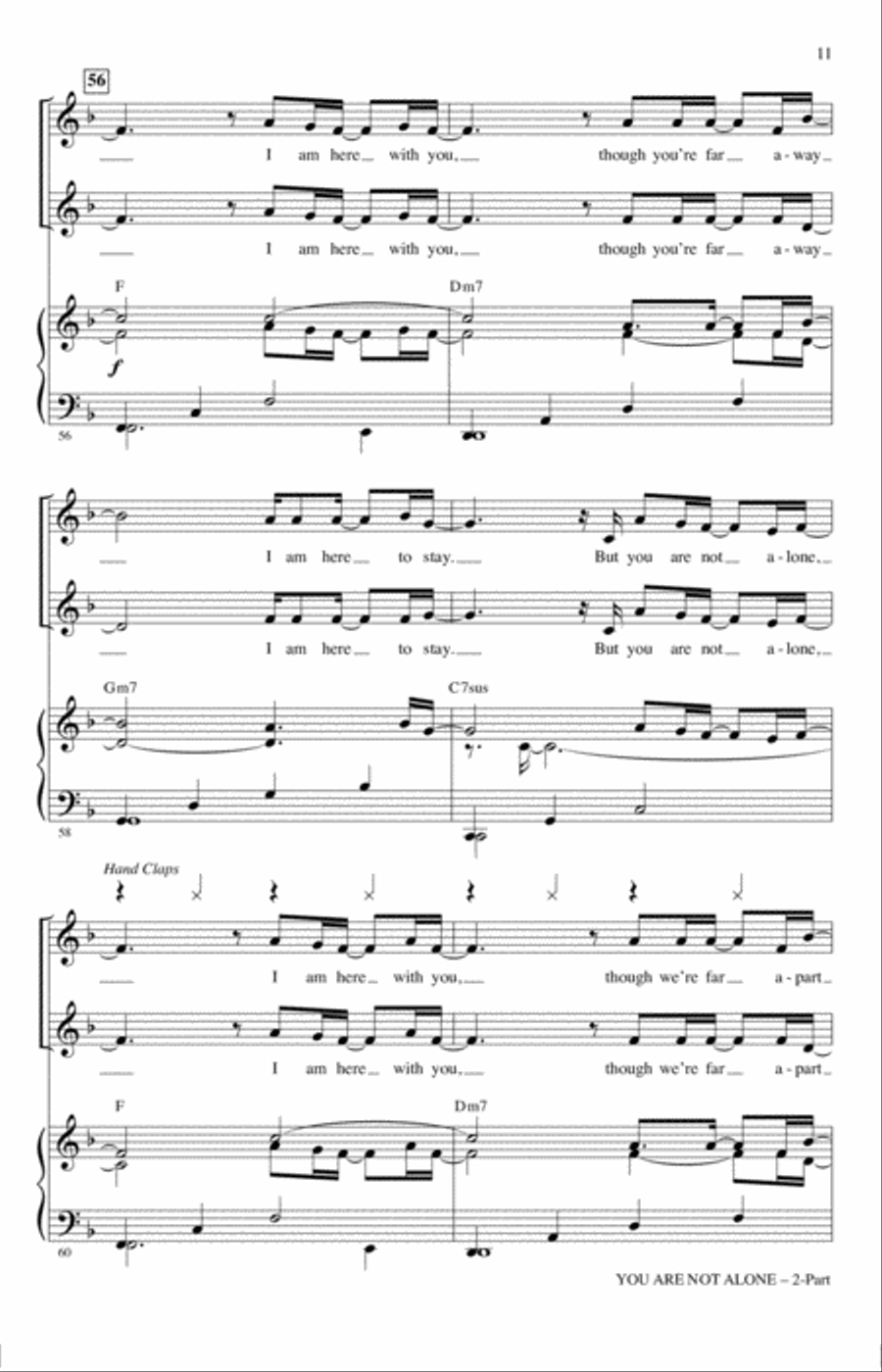 You Are Not Alone 2-Part scores gallery preview page 10