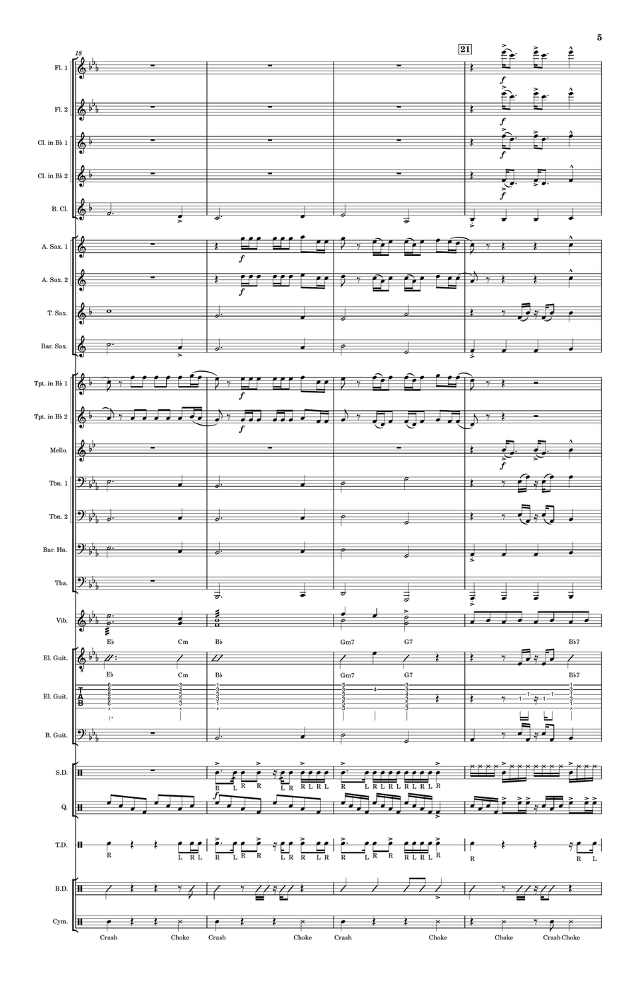 Umbrella Marching Band scores gallery preview page 5