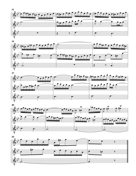 Wir Christenleut' BWV 710 for organ from Kirnberger Chorales (arrangement for 3 recorders)