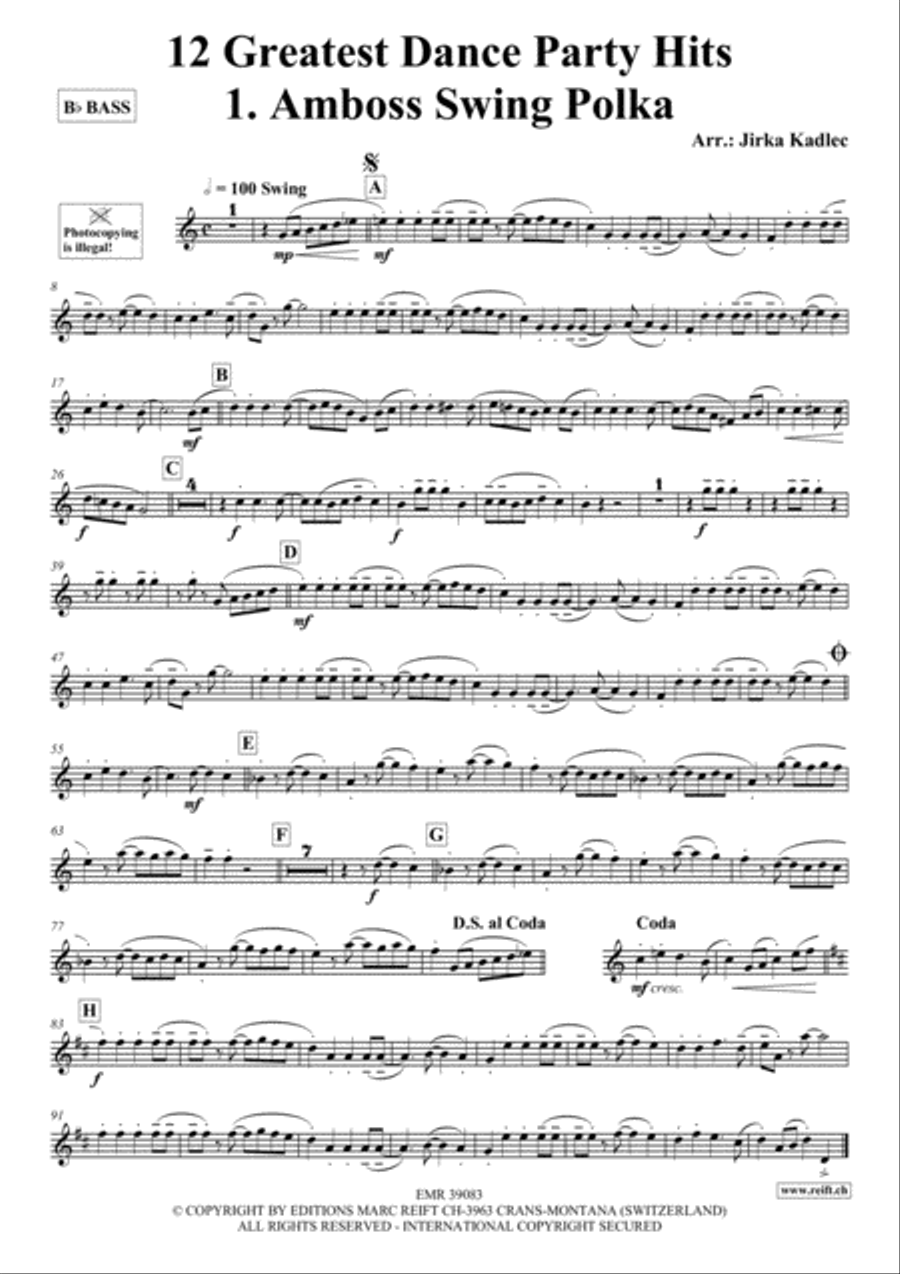 12 Greatest Dance Party Hits Piano Accompaniment scores gallery preview page 2