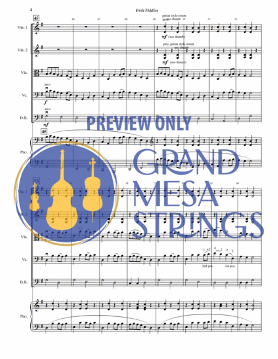 Irish Fiddles String Orchestra scores gallery preview page 5