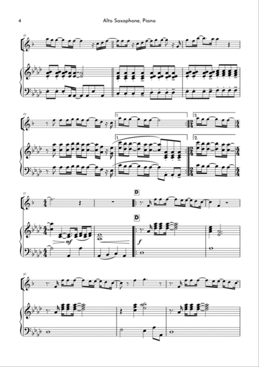 Goodness Of God Goodness Of God Alto Saxophone scores gallery preview page 4