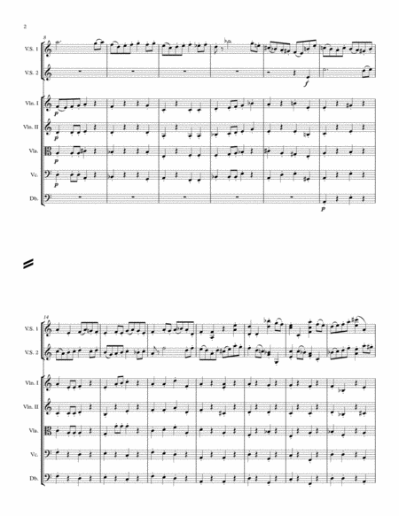 Concerto Semplice (for two violins and orchestra) Score and Parts image number null