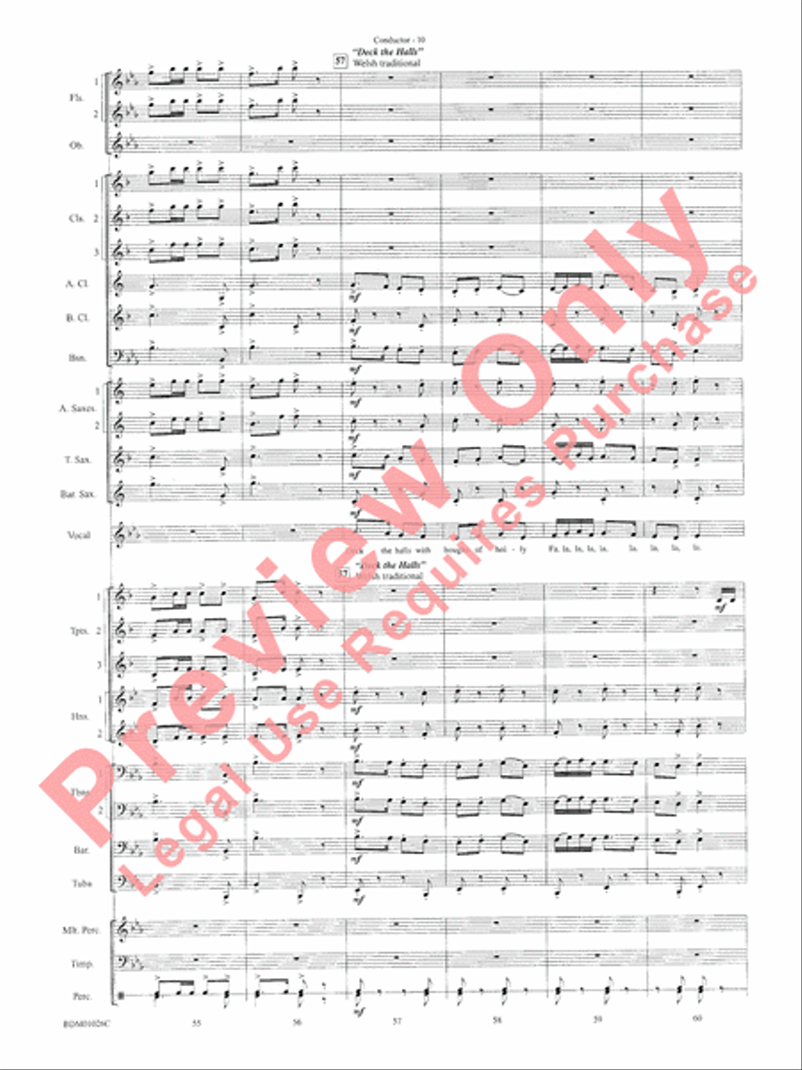 The Ultimate Christmas Sing-Along Concert Band scores gallery preview page 12