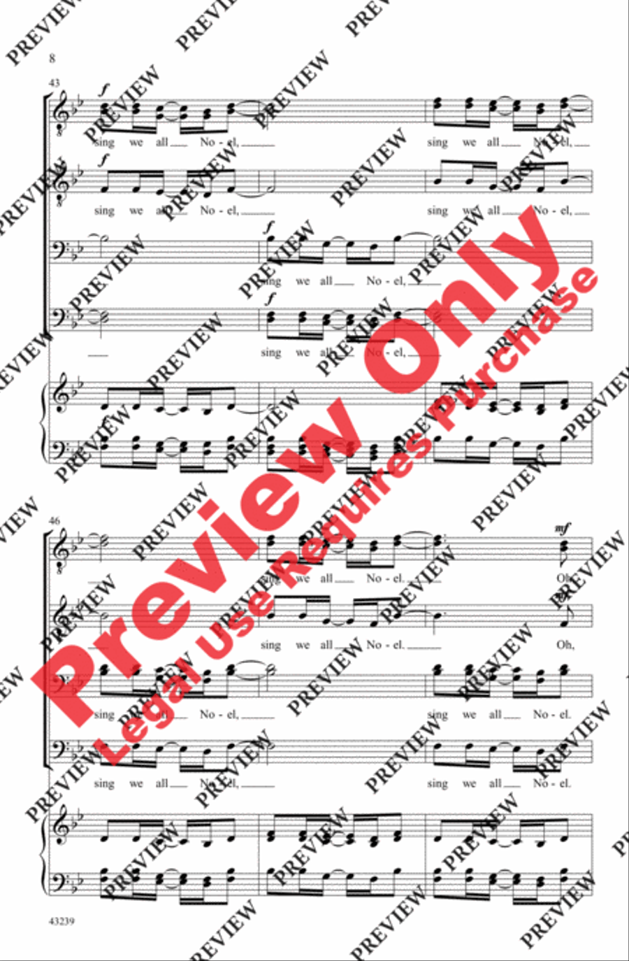 African Noel African Noel Men's Choir scores gallery preview page 8