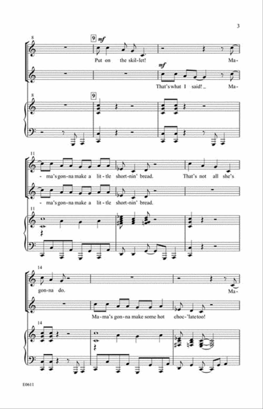 Shortnin' Bread 2-Part scores gallery preview page 3