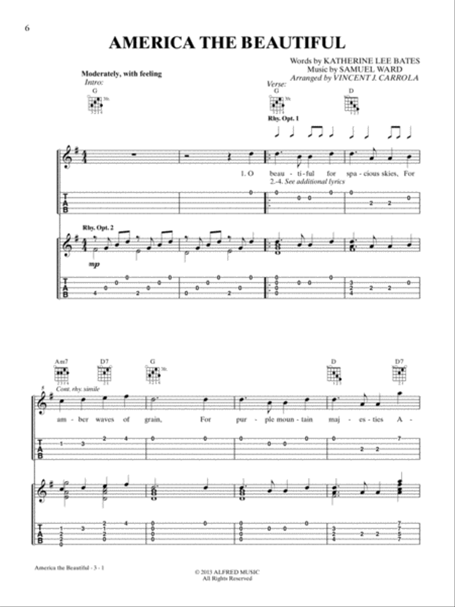 Just for Fun -- Patriotic Songs for Banjo Banjo scores gallery preview page 4