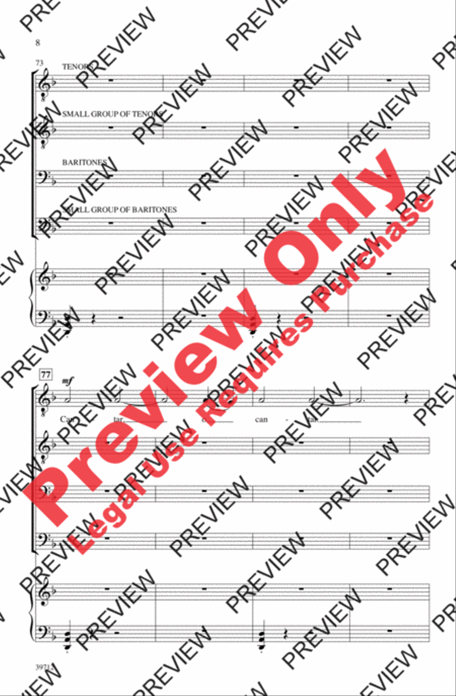 ¡Cantar! (Sing!) ¡Cantar! (Sing!) Men's Choir scores gallery preview page 8