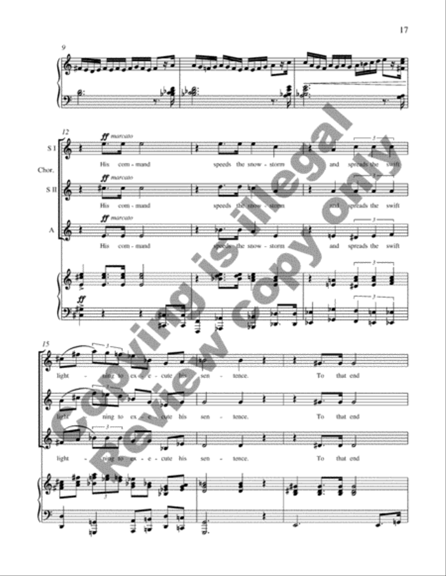 A Spectacle of Glory 4-Part scores gallery preview page 12