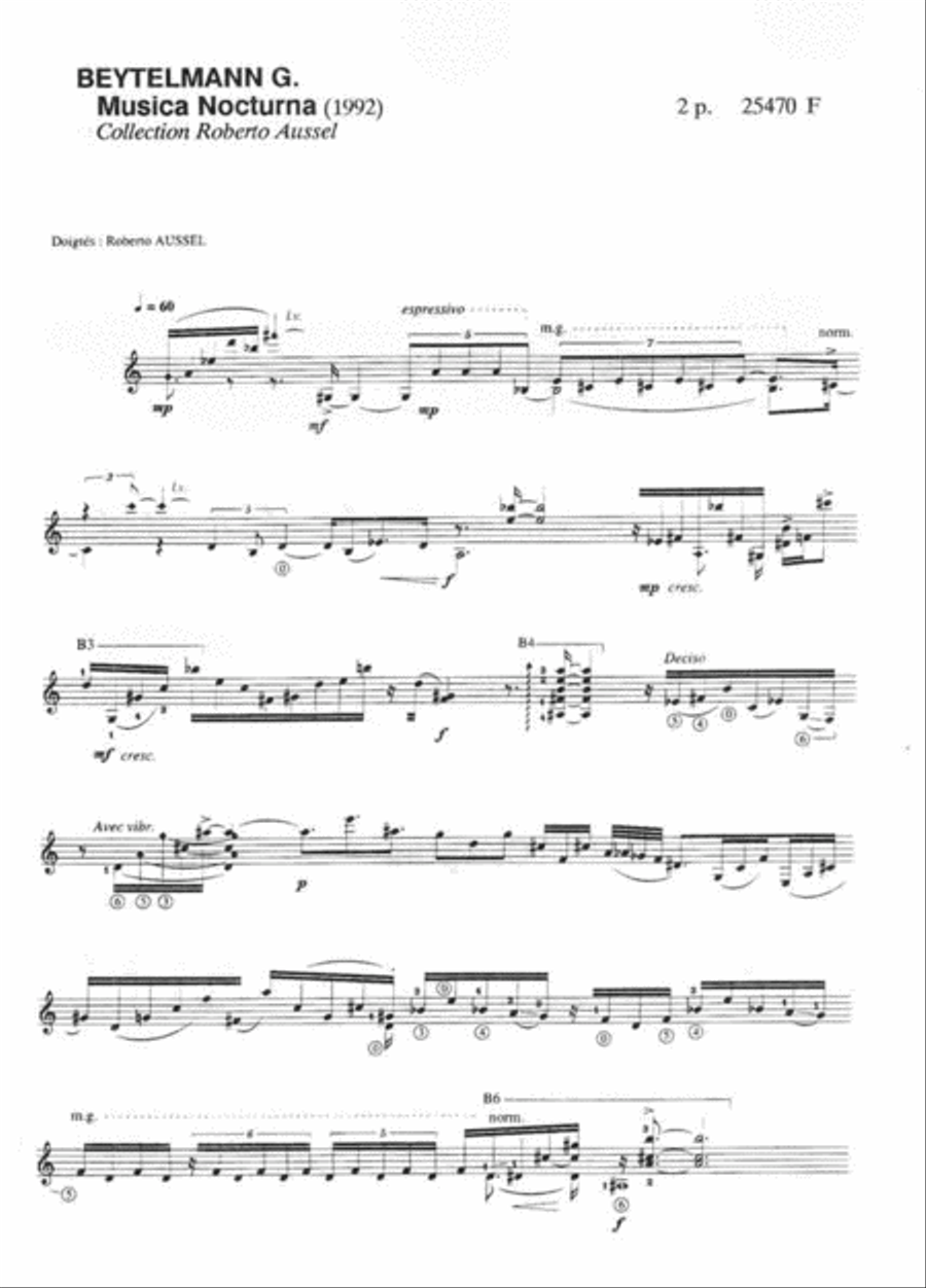 Musica Nocturna Acoustic Guitar scores gallery preview page 2