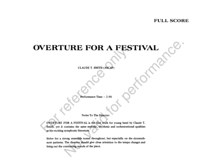 Overture For A Festival image number null