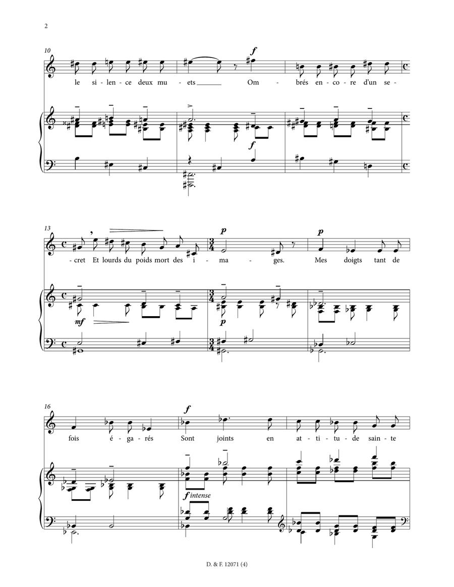 Mon cadavre est doux comme un gant (High Voice) High Voice scores gallery preview page 2