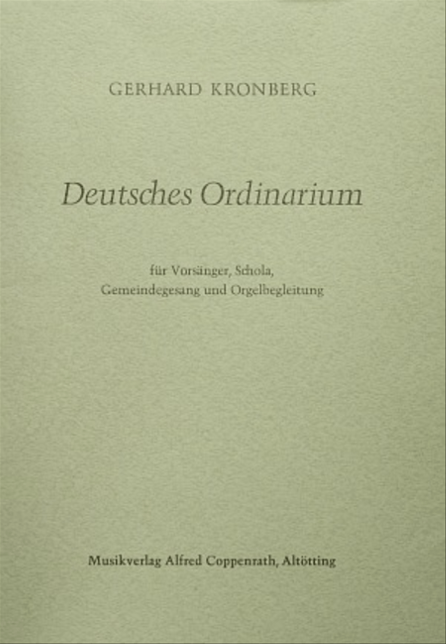 Deutsches Ordinarium Unison Choir scores gallery preview page 1