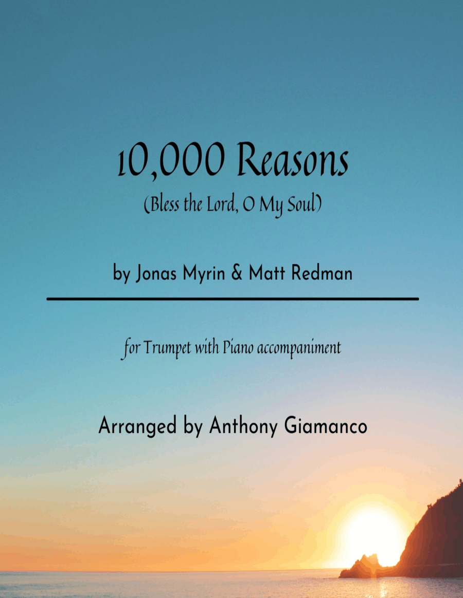 10,000 Reasons (bless The Lord) Trumpet Solo scores gallery preview page 1