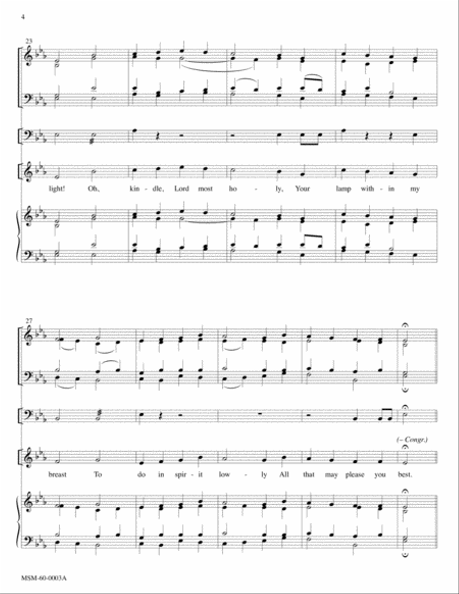 O Lord, How Shall I Meet You Choir scores gallery preview page 4