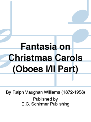 Book cover for Fantasia on Christmas Carols (Oboes I/II Part)