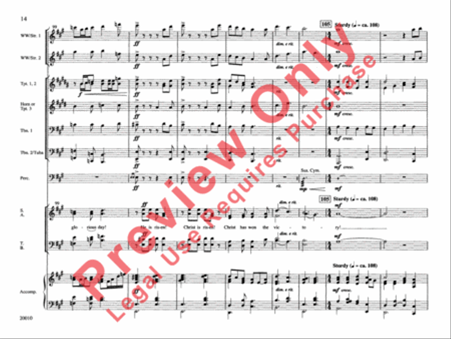 He Is Risen! Choir scores gallery preview page 15
