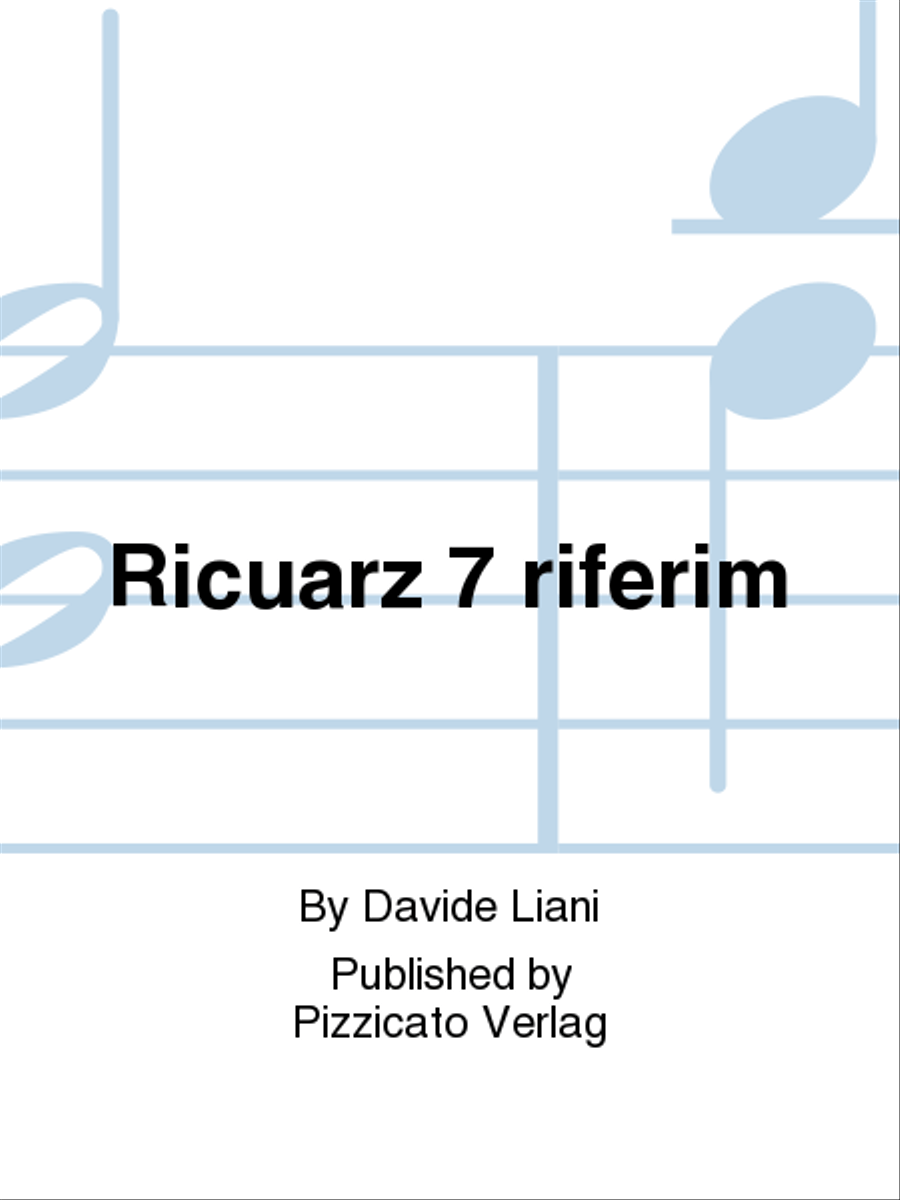 Ricuarz 7 riferim Ricuarz 7 riferim School and Community scores gallery preview page 1
