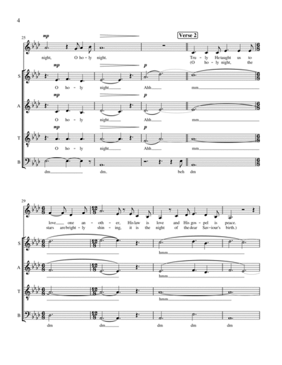 O Holy Night (SATB a cappella) image number null