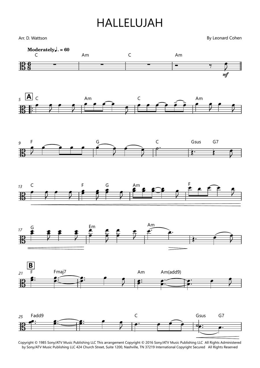 Hallelujah Hallelujah Chamber Music scores gallery preview page 1