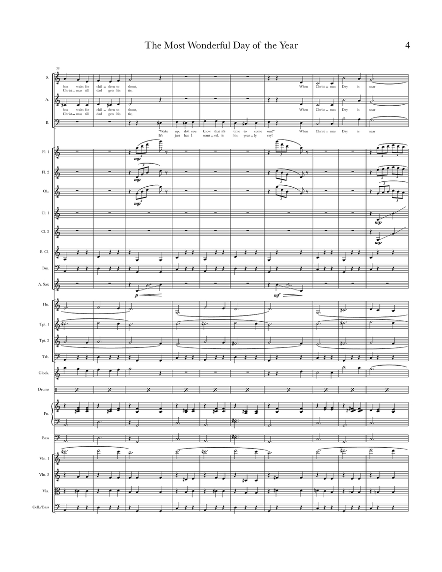 The Most Wonderful Day Of The Year Chamber Music scores gallery preview page 4