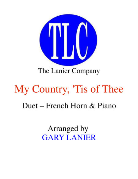 MY COUNTRY, ‘TIS OF THEE (Duet – French Horn and Piano/Score and Parts) image number null