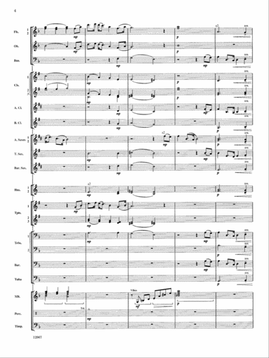 Highbridge Excursions: Score Concert Band scores gallery preview page 4