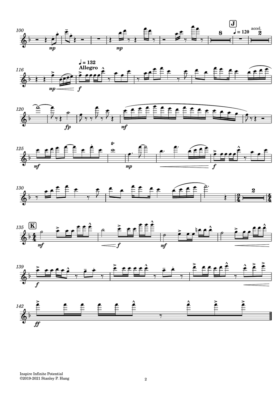 Inspire Infinite Potential ( Set of Parts ) Concert Band scores gallery preview page 3