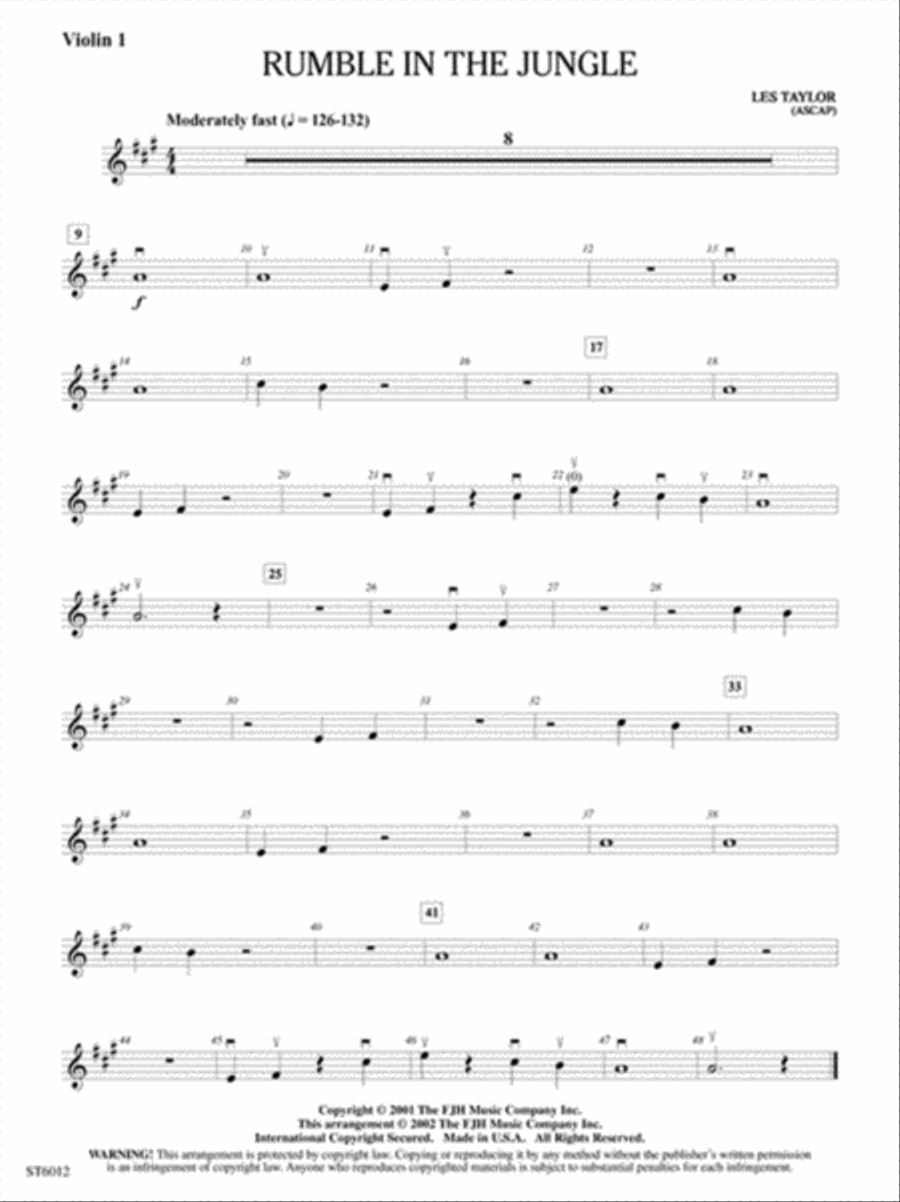 Rumble in the Jungle Rumble in the Jungle String Orchestra scores gallery preview page 2