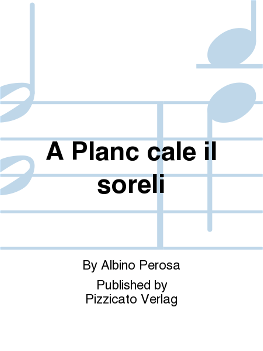A Planc cale il soreli School and Community scores gallery preview page 1