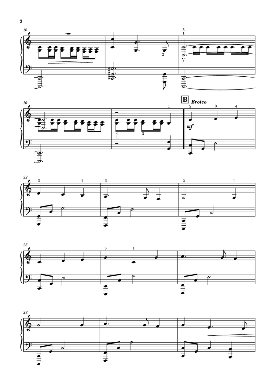 Homeland (main Title) Piano Solo scores gallery preview page 2