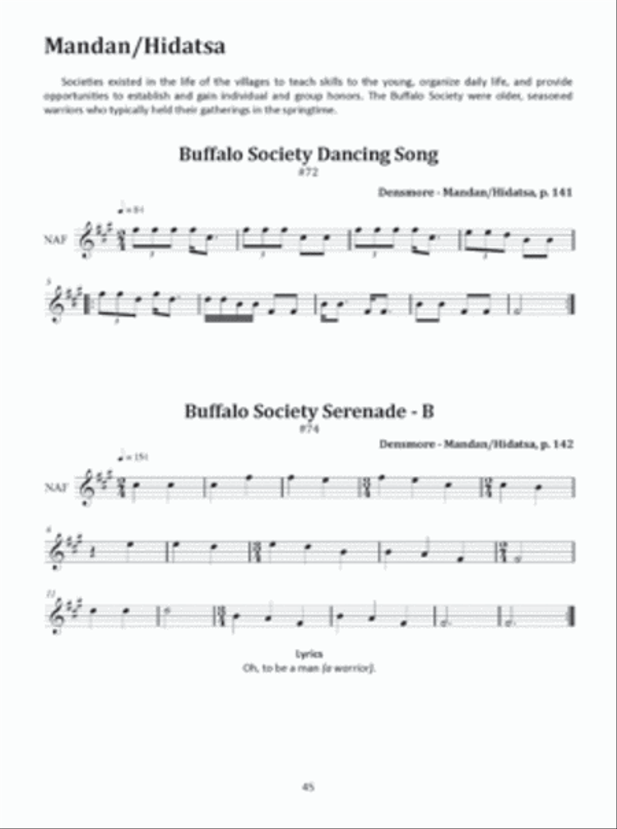 Songs of the Nations: American Indian Music Adapted for the Native American Flute Flute scores gallery preview page 3