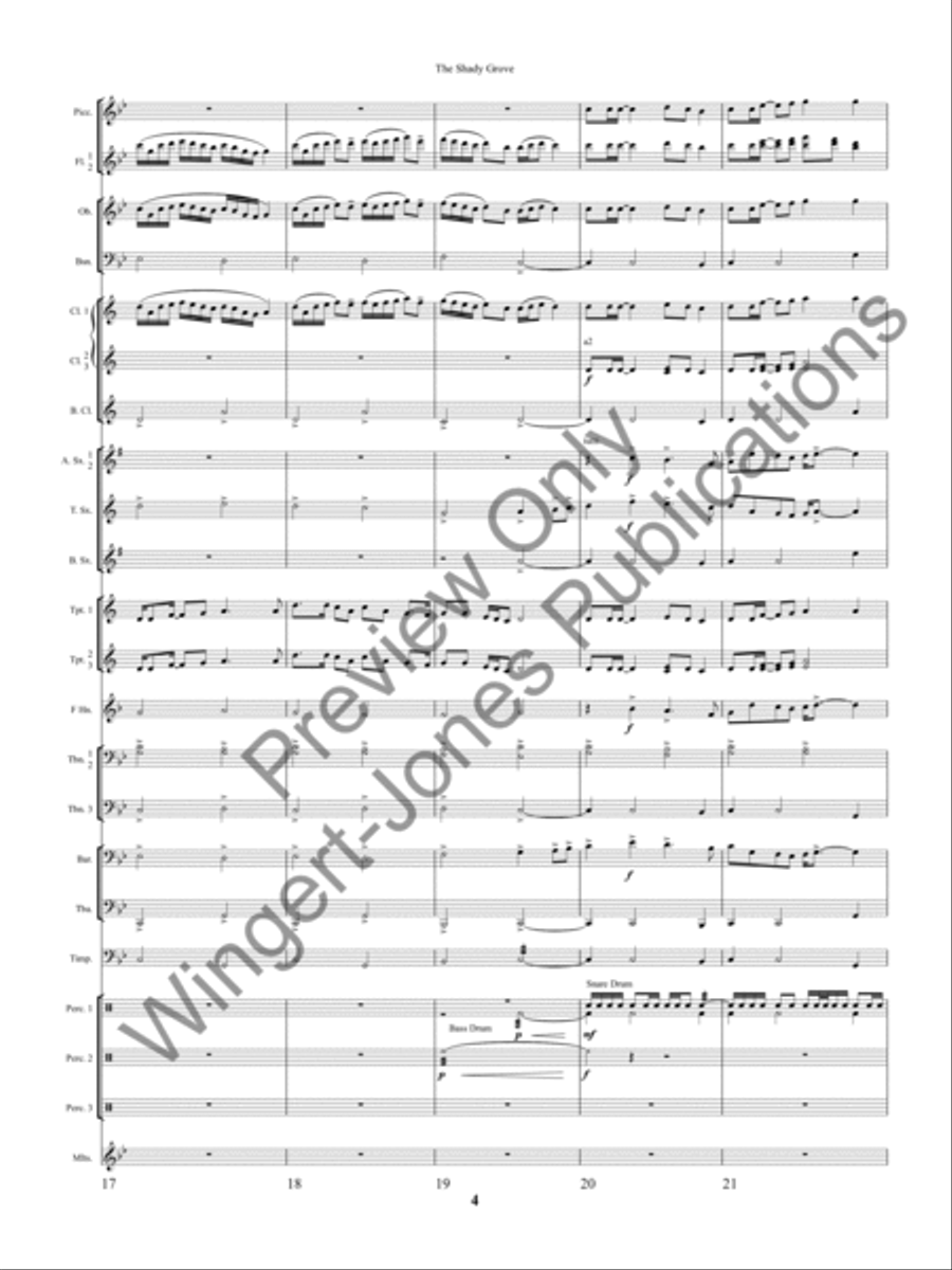 The Shady Grove The Shady Grove Concert Band scores gallery preview page 7