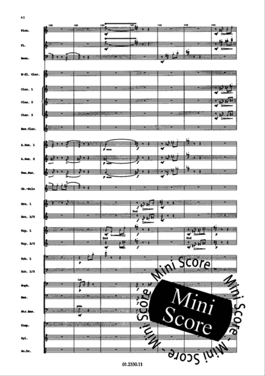 Concerto Pour Harmonica Concerto Pour Harmonica Concert Band scores gallery preview page 68