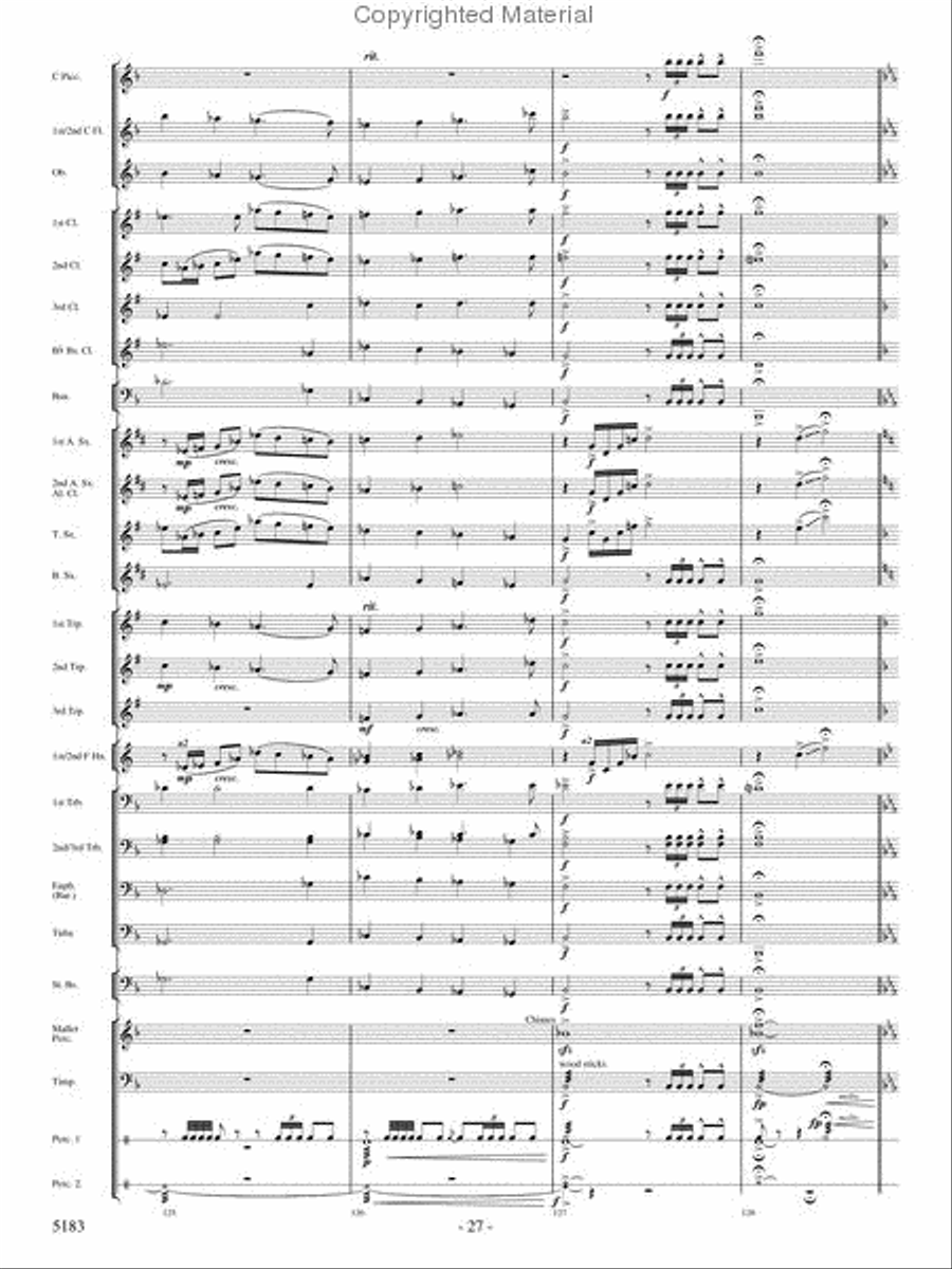 Portrait of Freedom Concert Band scores gallery preview page 26