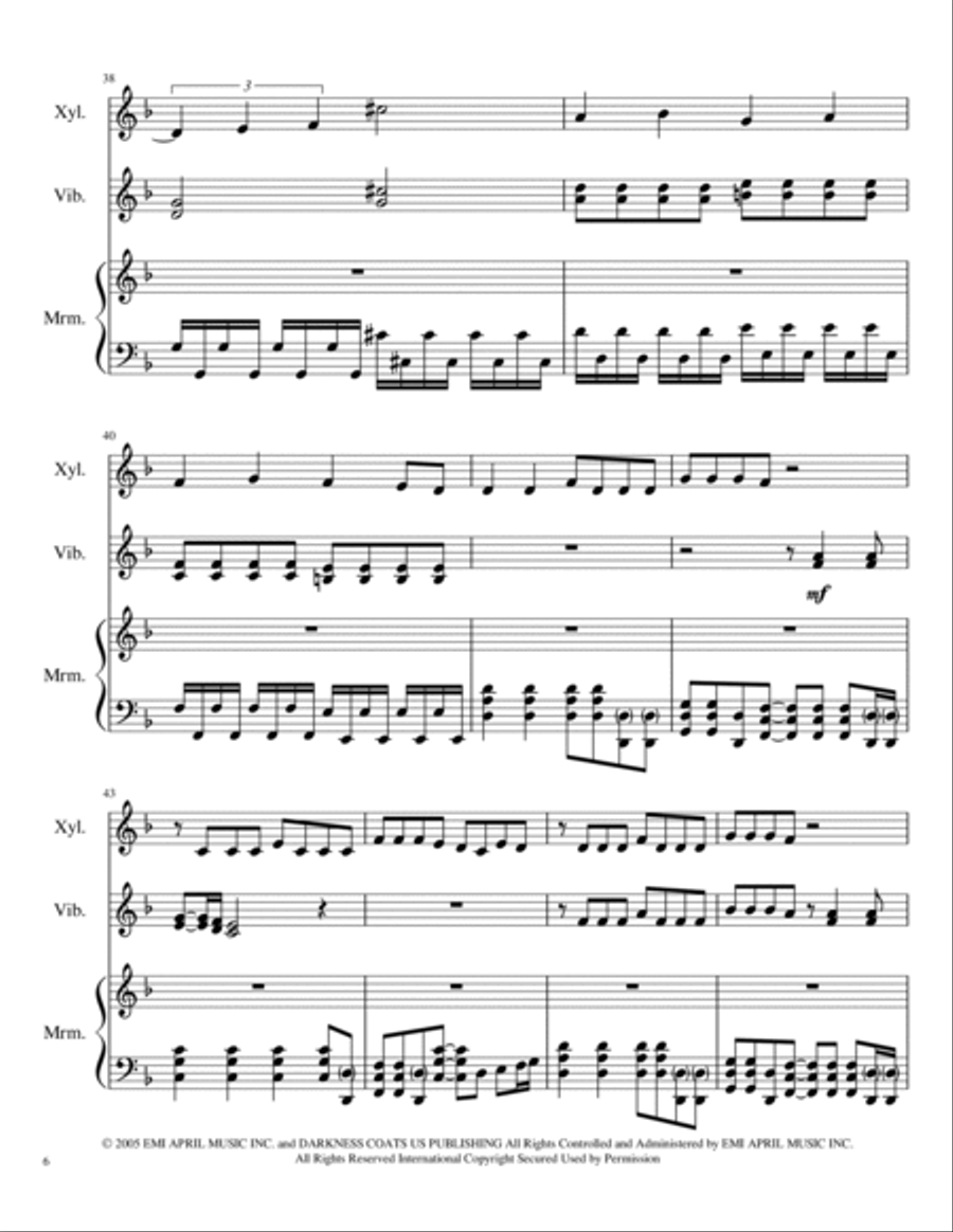 Bat Country Percussion Ensemble scores gallery preview page 6