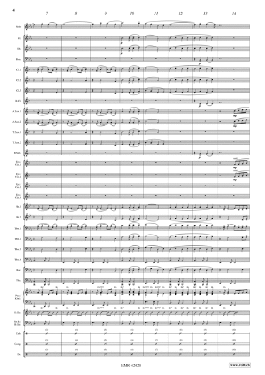 In mir klingt ein Lied Concert Band scores gallery preview page 4