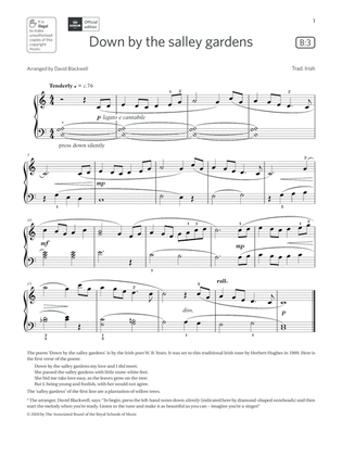 Down by the salley gardens (Grade 1, list B3, from the ABRSM Piano Syllabus 2021 & 2022)