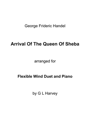 Book cover for Arrival of the Queen of Sheba (Flexible Wind Duet with Piano)