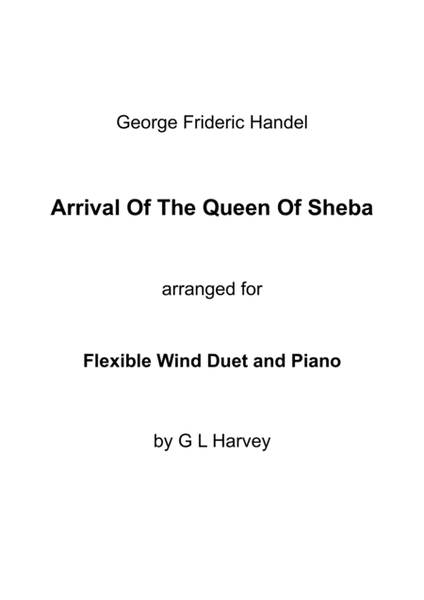 Arrival of the Queen of Sheba (Flexible Wind Duet with Piano) image number null