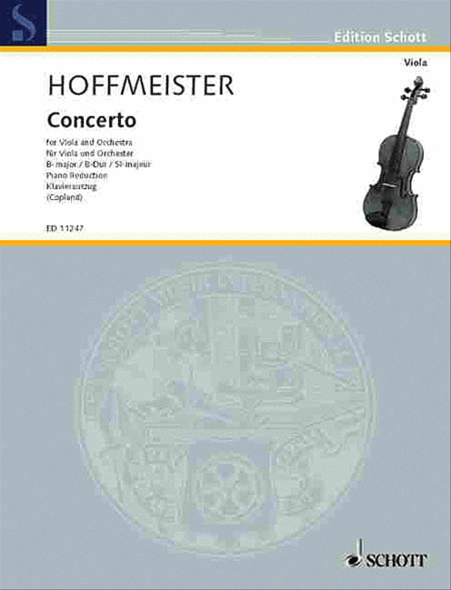 Concerto in B Flat Major Piano Accompaniment scores gallery preview page 1