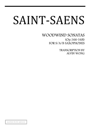 Book cover for Woodwind Sonatas Op.166-168 Transcriptions for Saxophones
