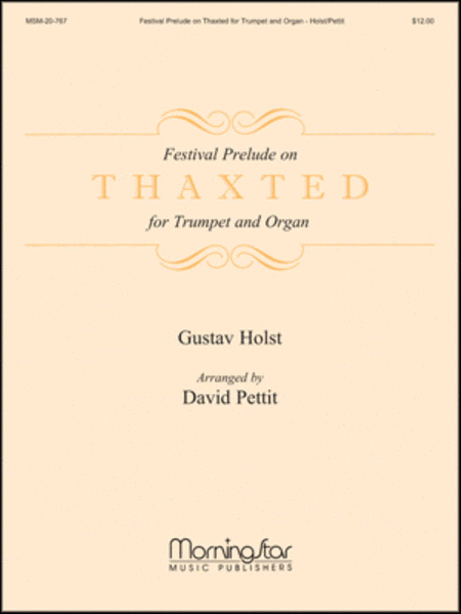 Festival Prelude on Thaxted for Trumpet and Organ Flugelhorn scores gallery preview page 1