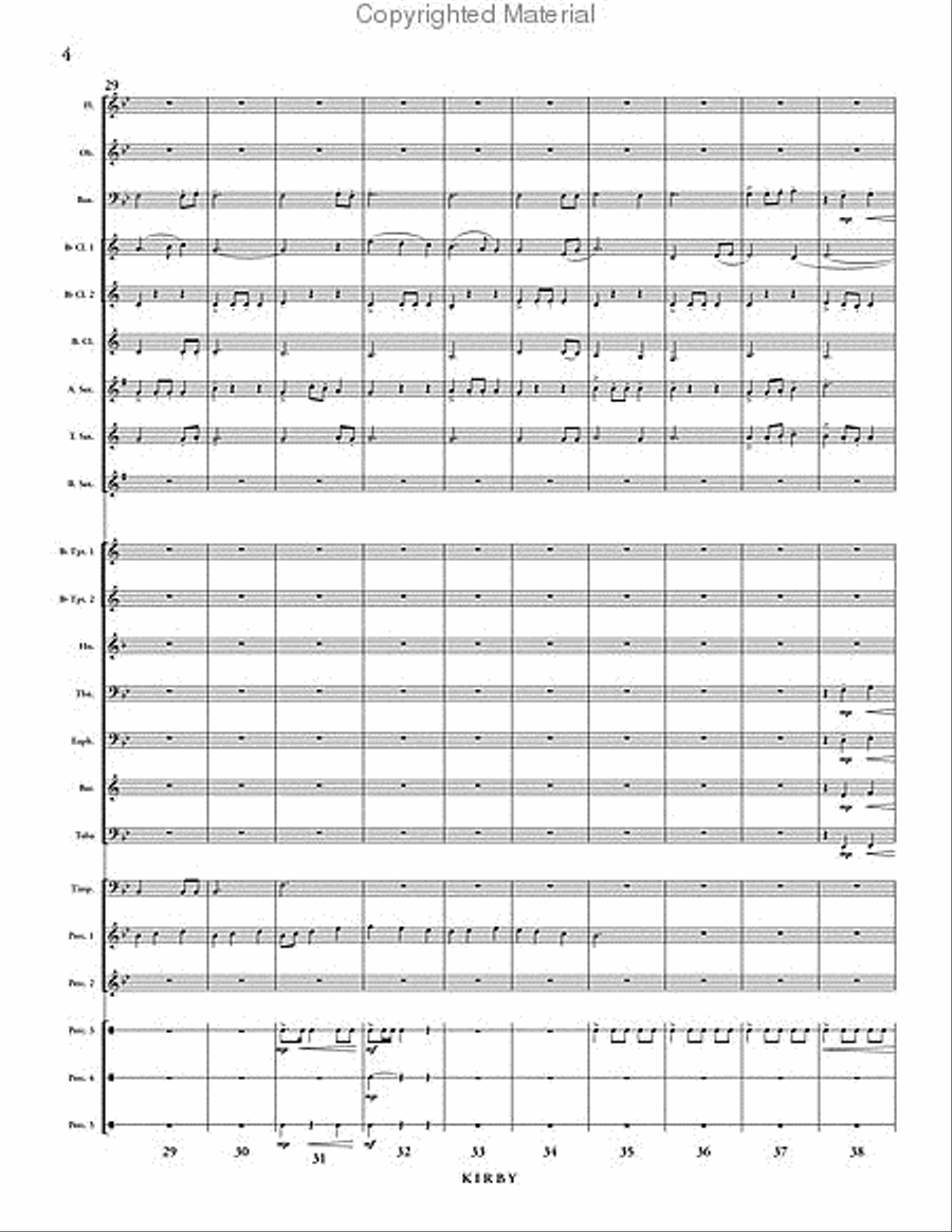 Kirby Concert Band scores gallery preview page 5