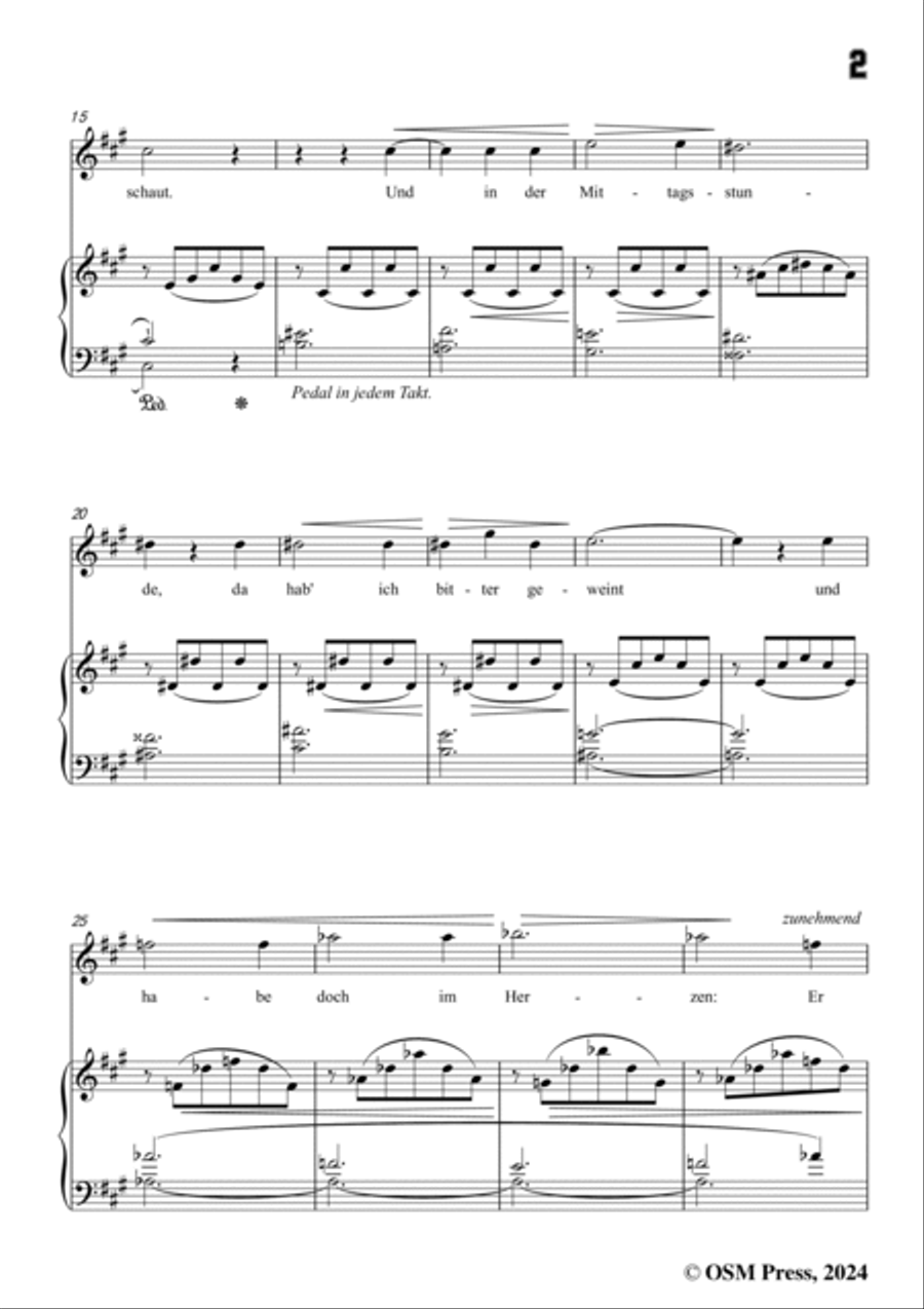 A. Jensen-Ich habe,bevor der Morgen,Op.30 No.2,in A Major Voice scores gallery preview page 3