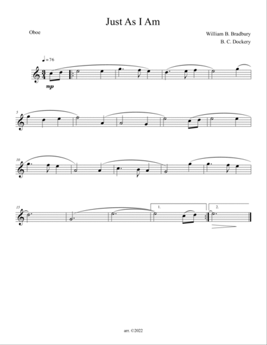 Just As I Am (Woodwind Quintet) Woodwind Quintet scores gallery preview page 4